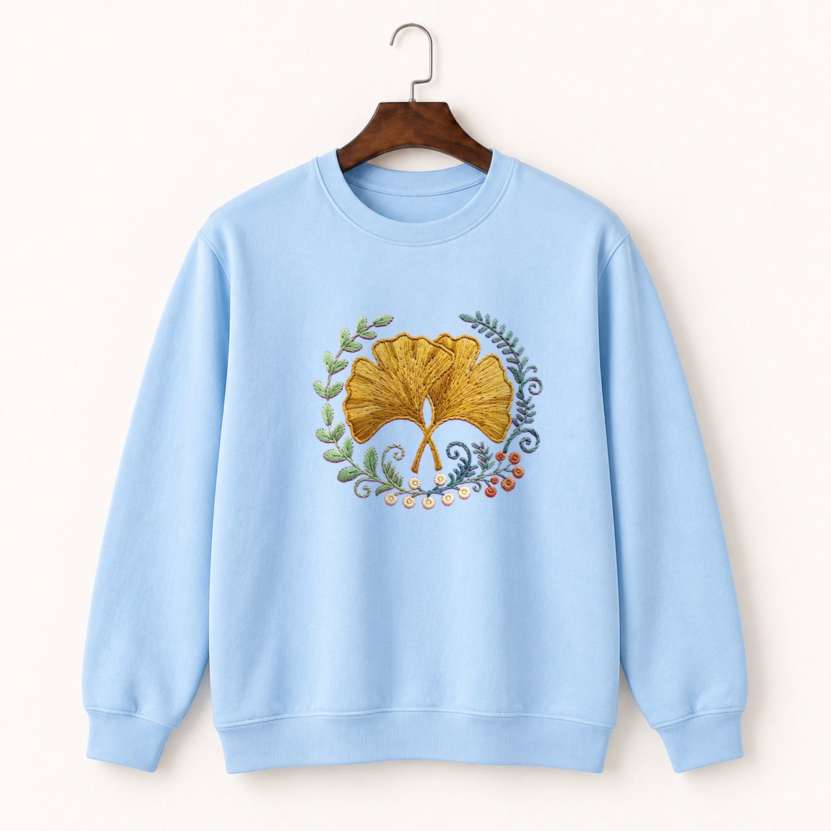 Ginkgo Leaf Crewneck Sweatshirt 1