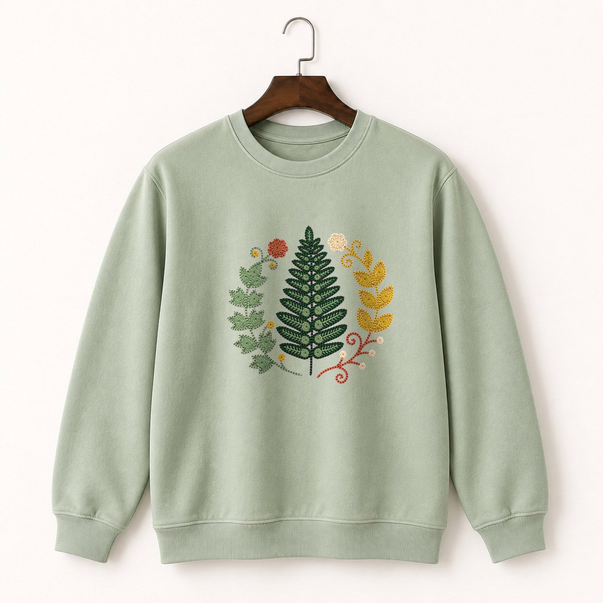 Fern Frond Crewneck Sweatshirt 2