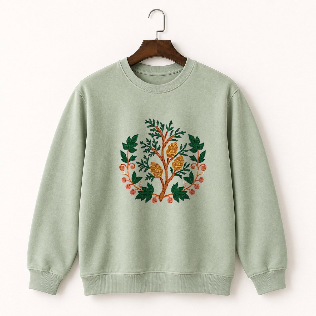 Cedar Branch Crewneck Sweatshirt 2