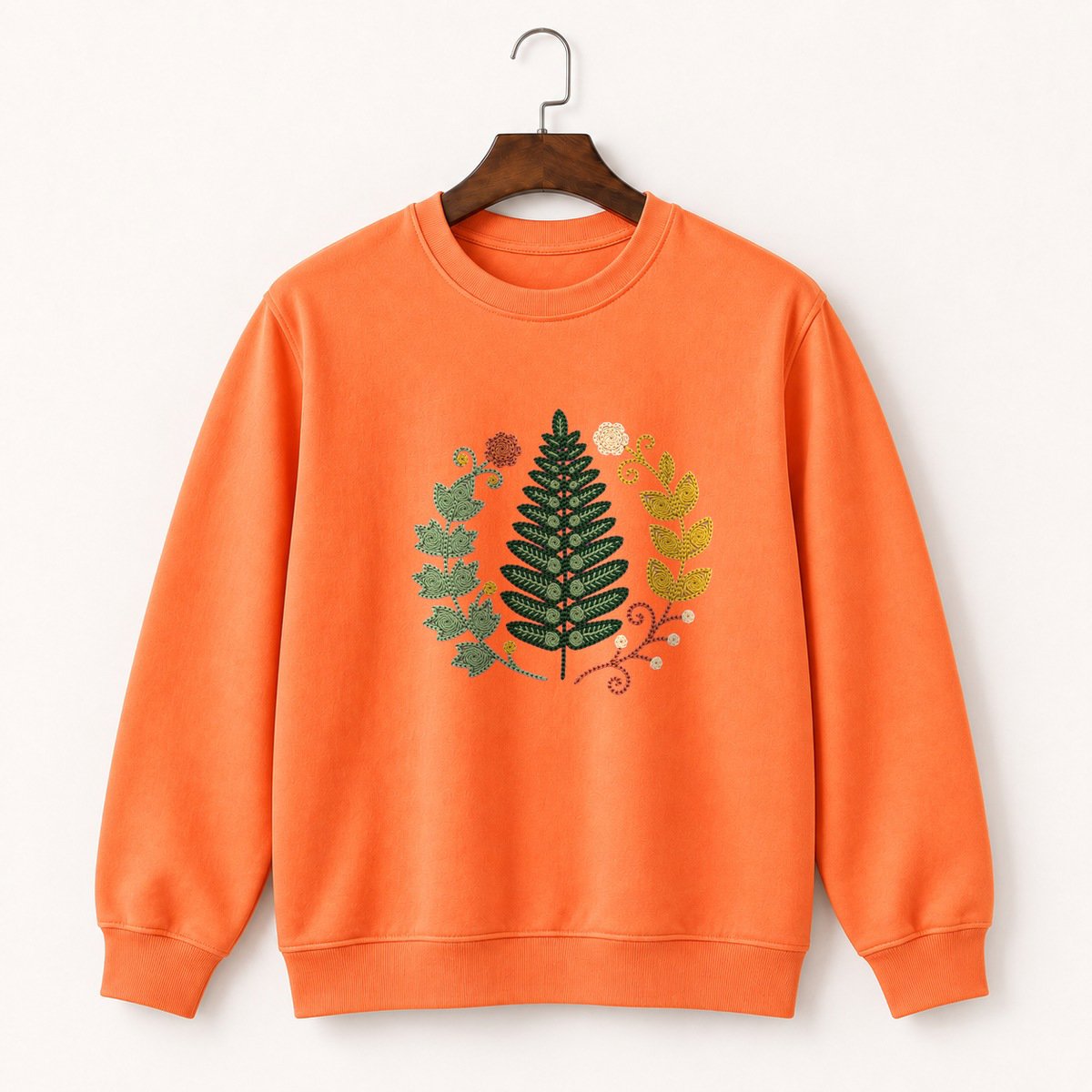 Fern Frond Crewneck Sweatshirt 3