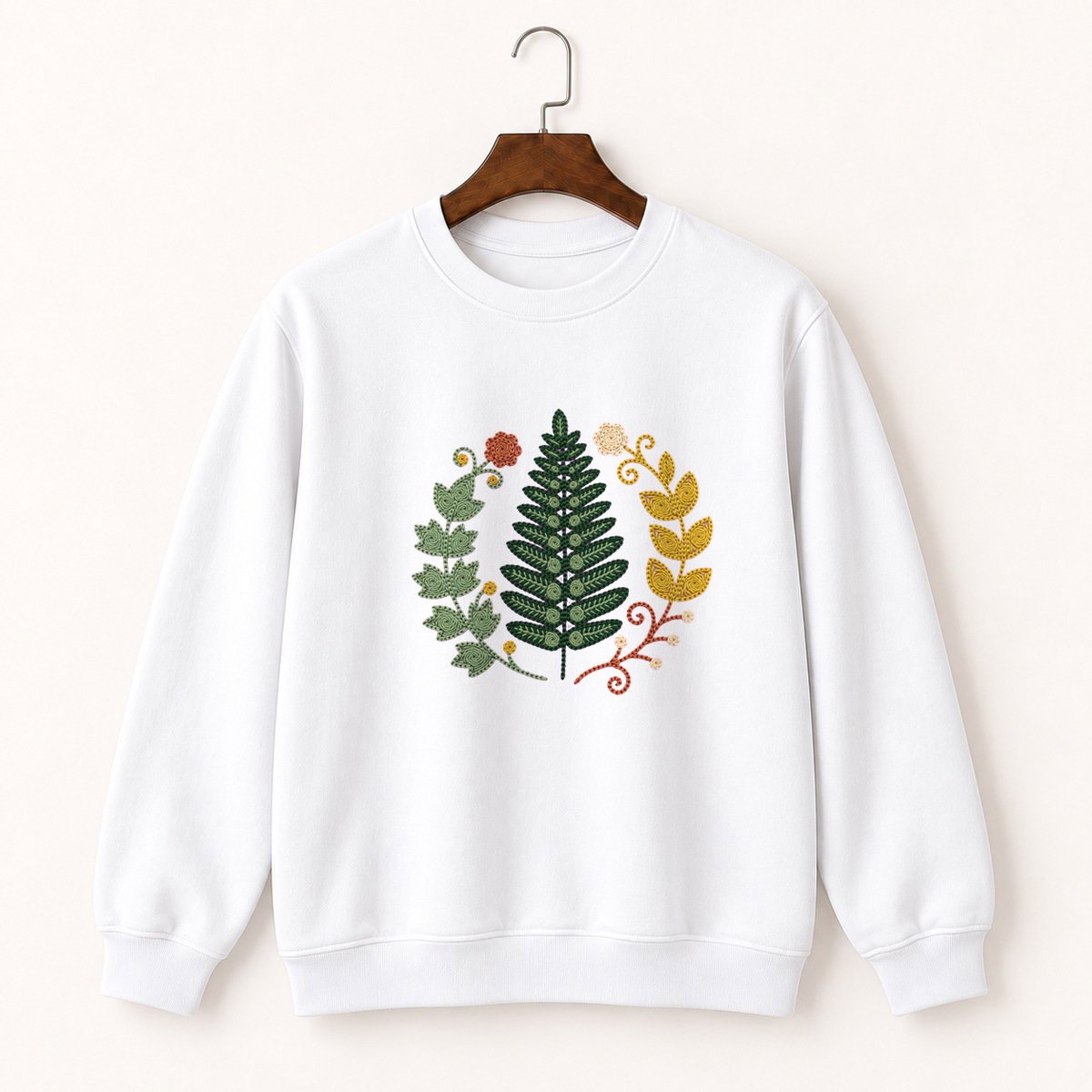 Fern Frond Crewneck Sweatshirt 5
