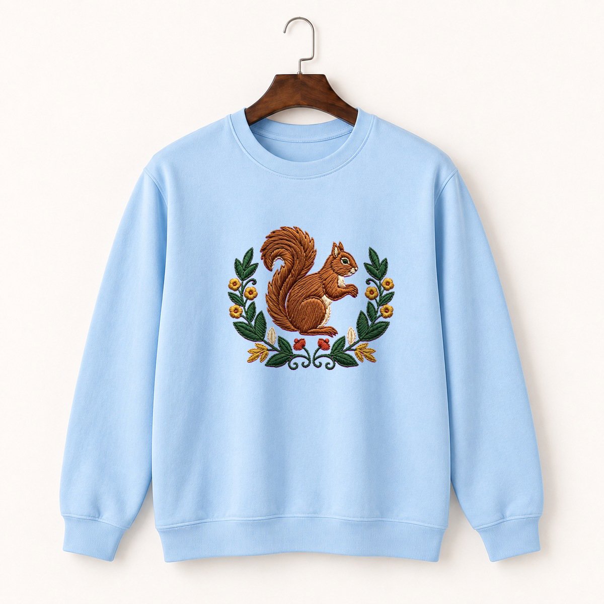 Woodland Squirrel Crewneck Sweatshirt 1