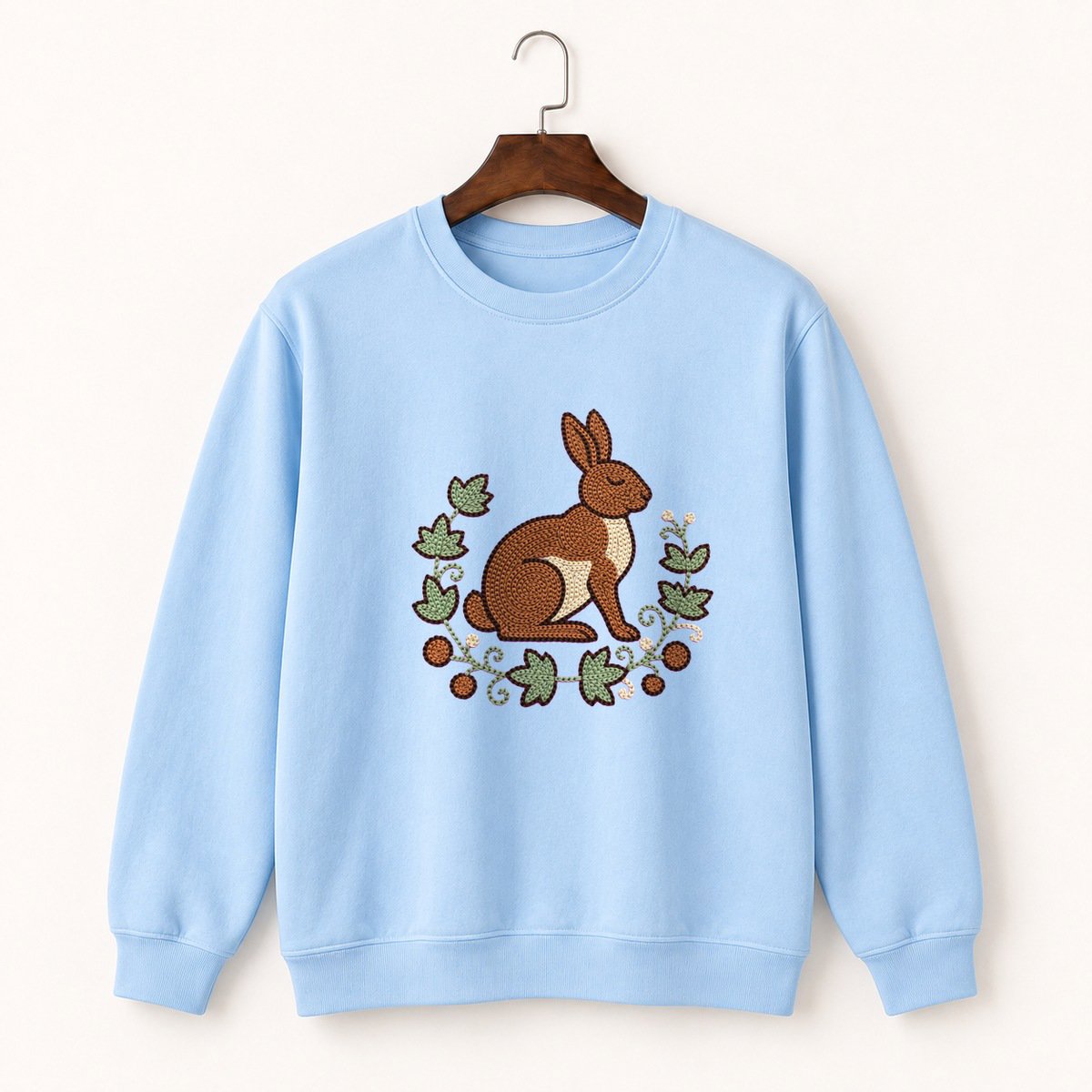 Woodland Rabbit Crewneck Sweatshirt 1
