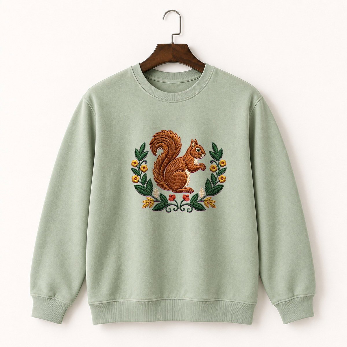 Woodland Squirrel Crewneck Sweatshirt 2