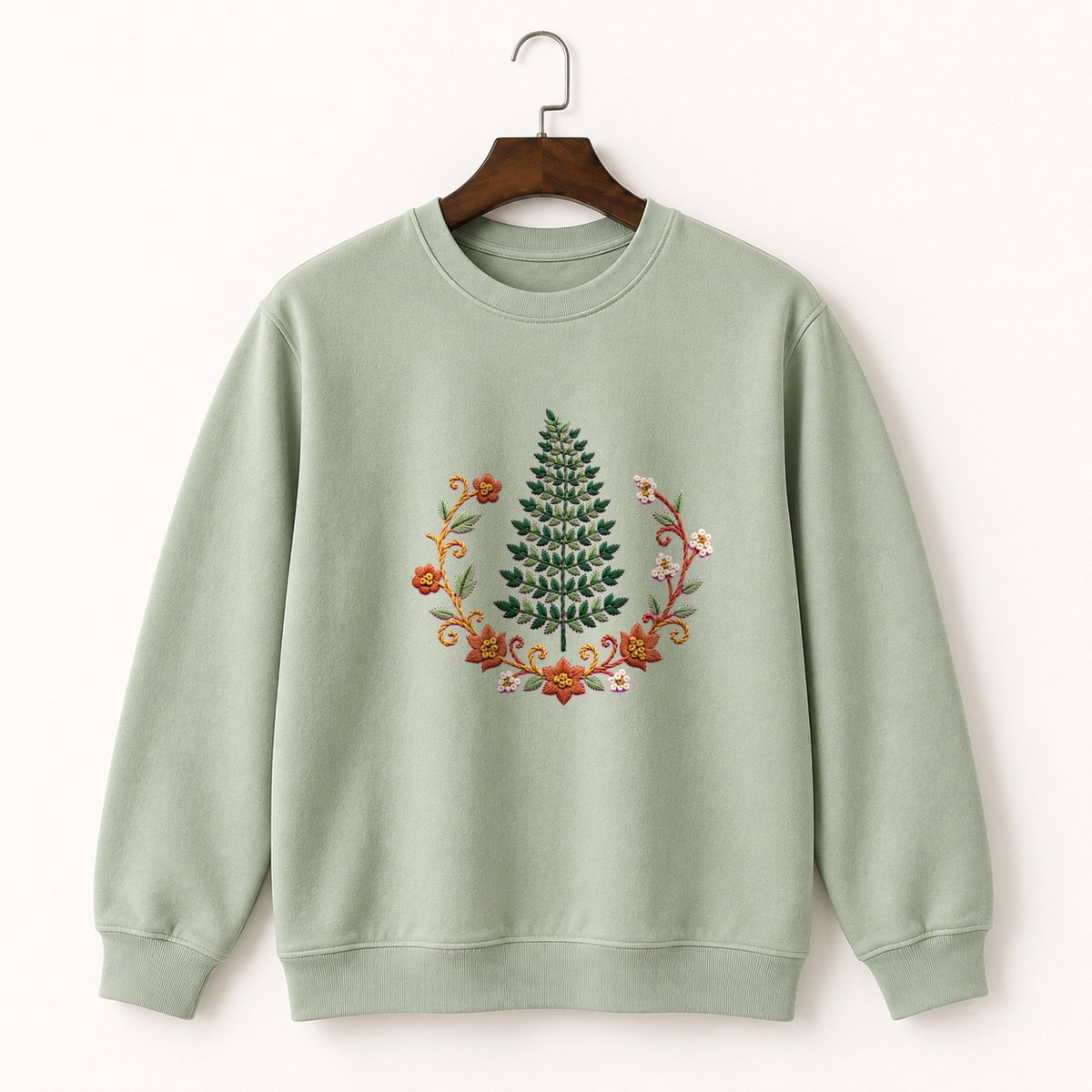 Fern Frond Crewneck Sweatshirt 2