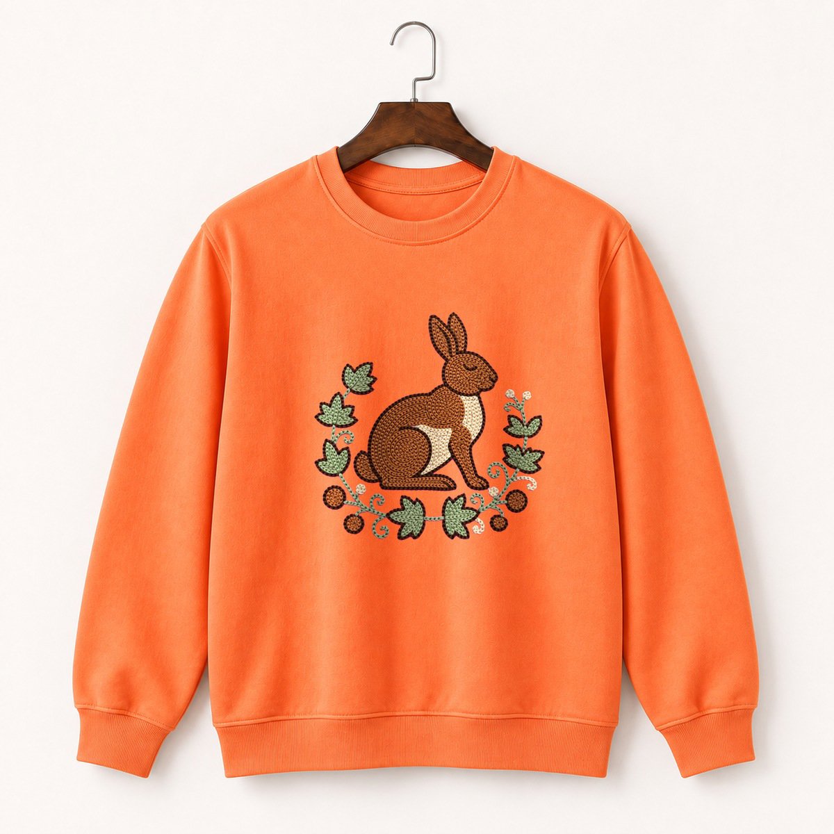 Woodland Rabbit Crewneck Sweatshirt 3