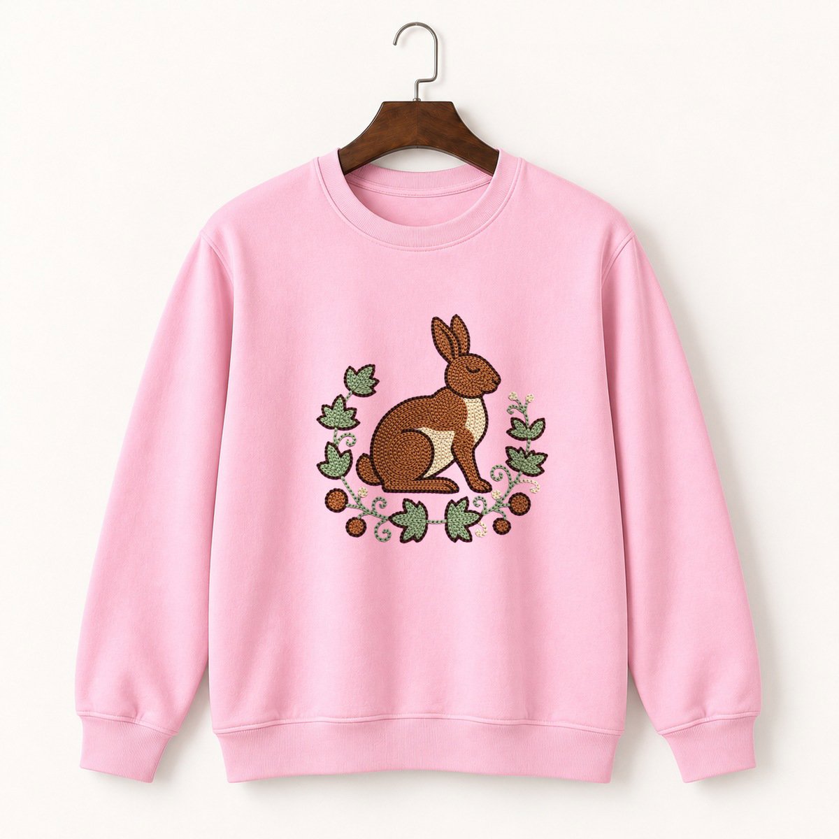 Woodland Rabbit Crewneck Sweatshirt 4