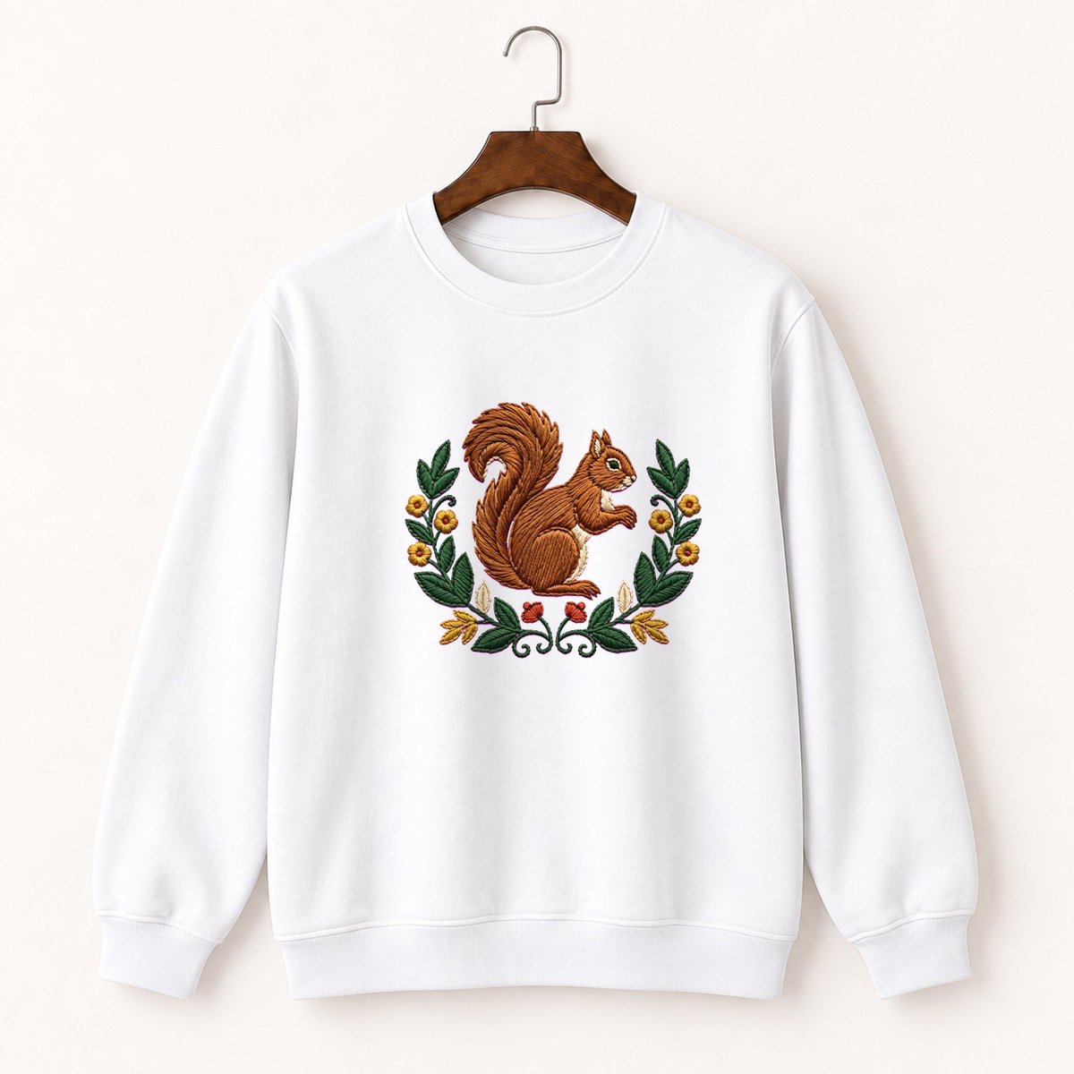 Woodland Squirrel Crewneck Sweatshirt 5