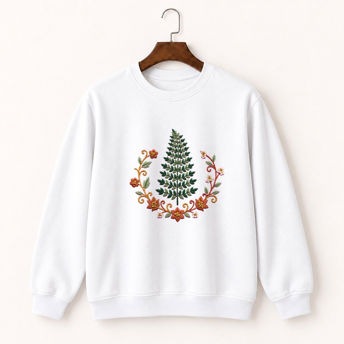 Fern Frond Crewneck Sweatshirt 5