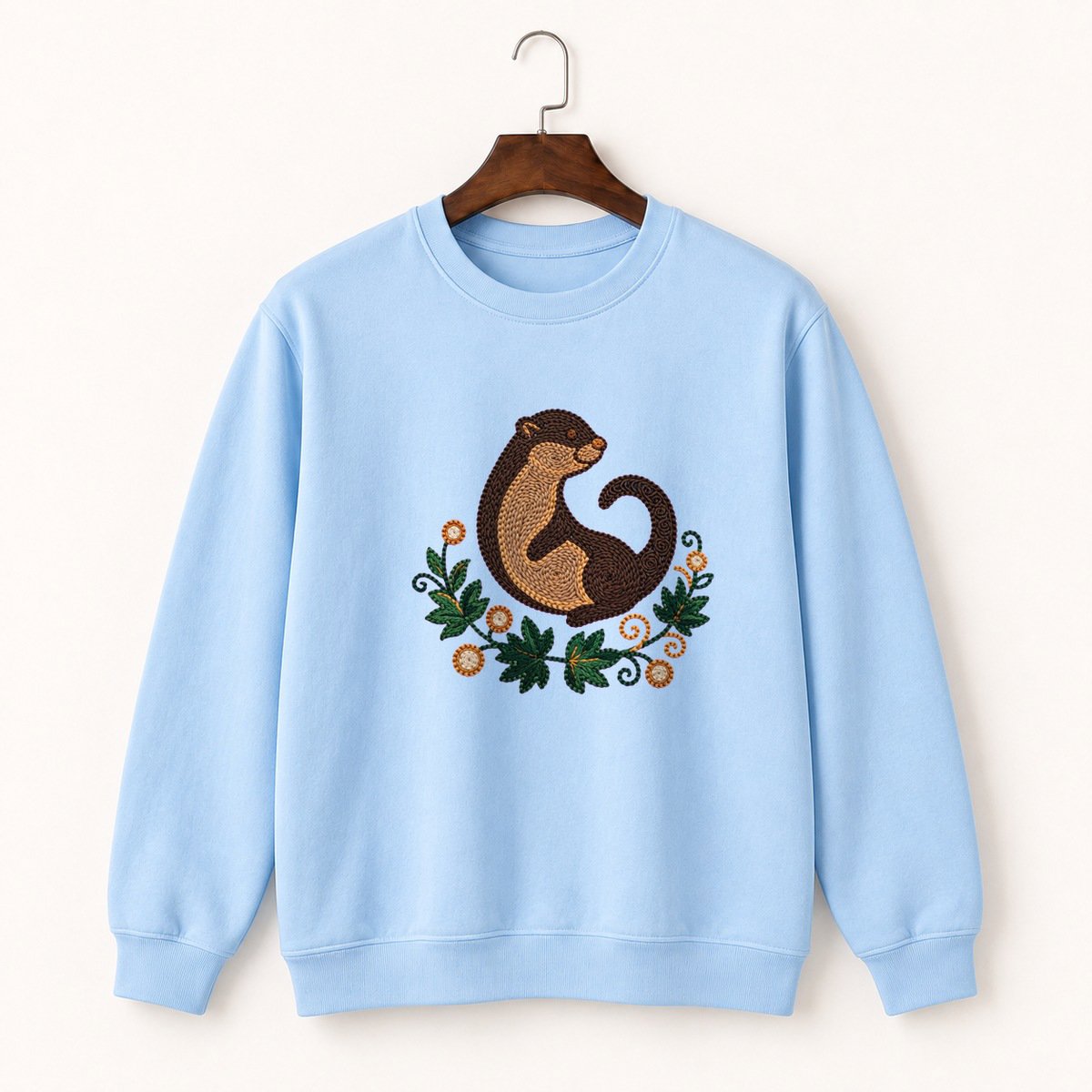 River Otter Crewneck Sweatshirt 1