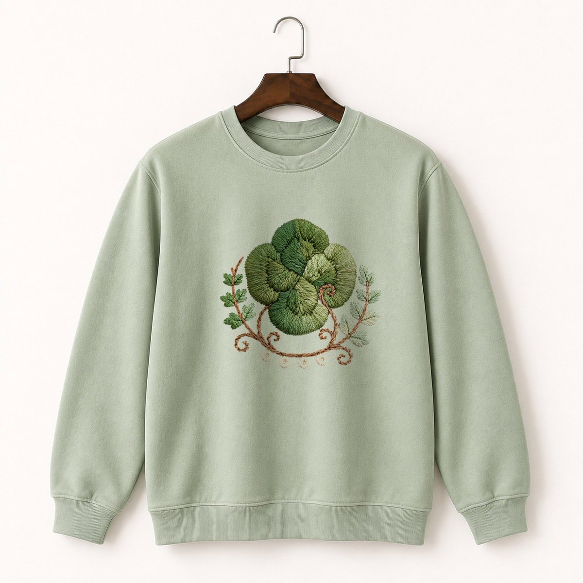 Woodland Moss Crewneck Sweatshirt 2