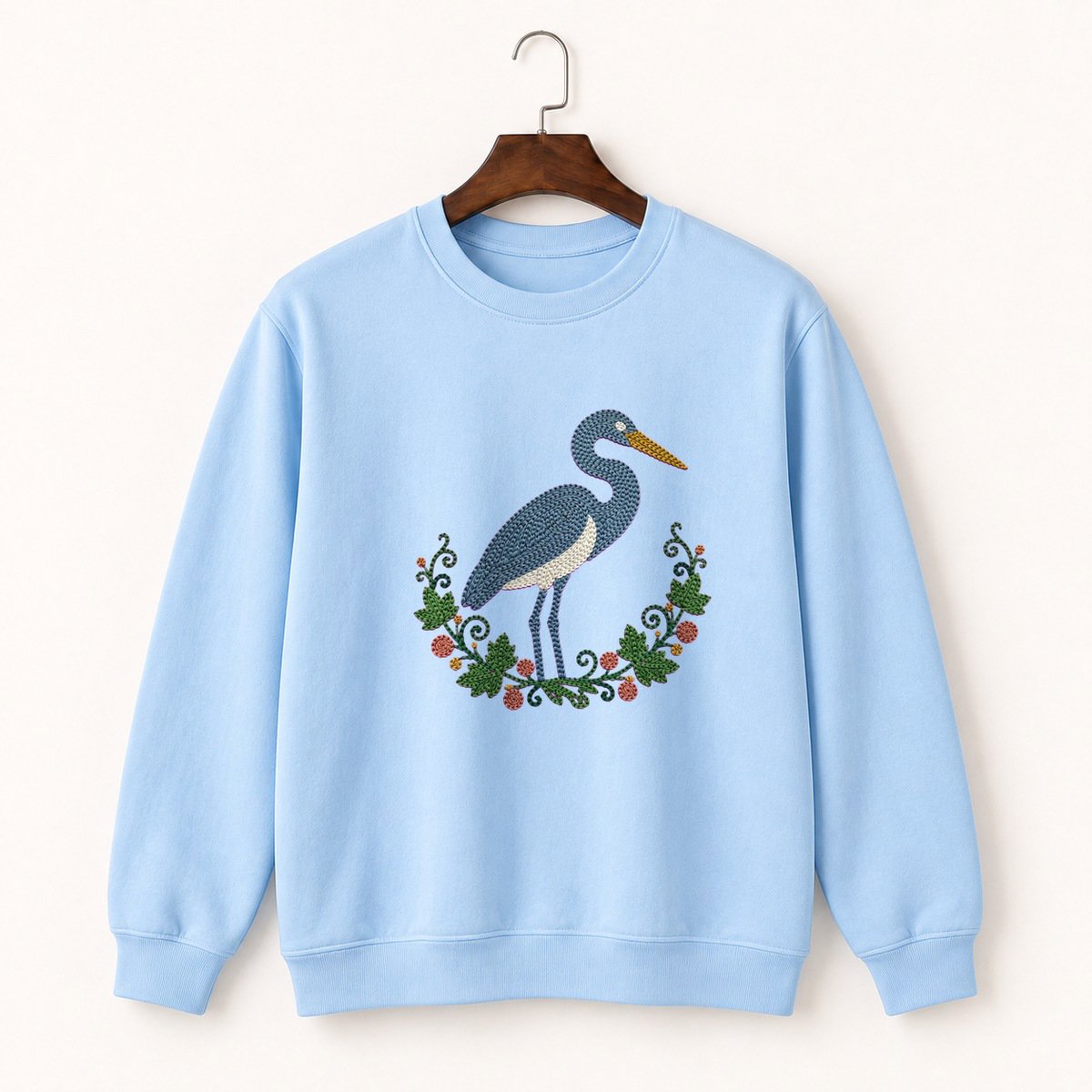 Great Blue Heron Crewneck Sweatshirt 1
