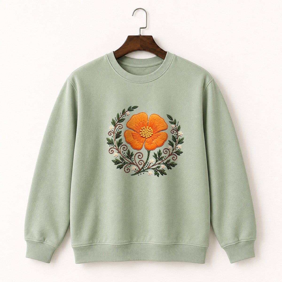 California Poppy Crewneck Sweatshirt 2