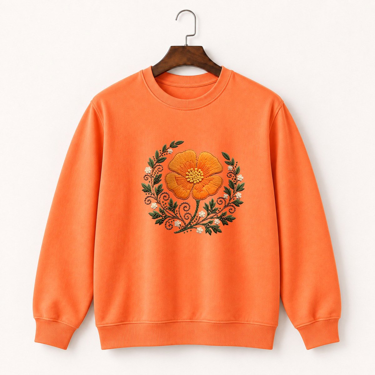 California Poppy Crewneck Sweatshirt 3