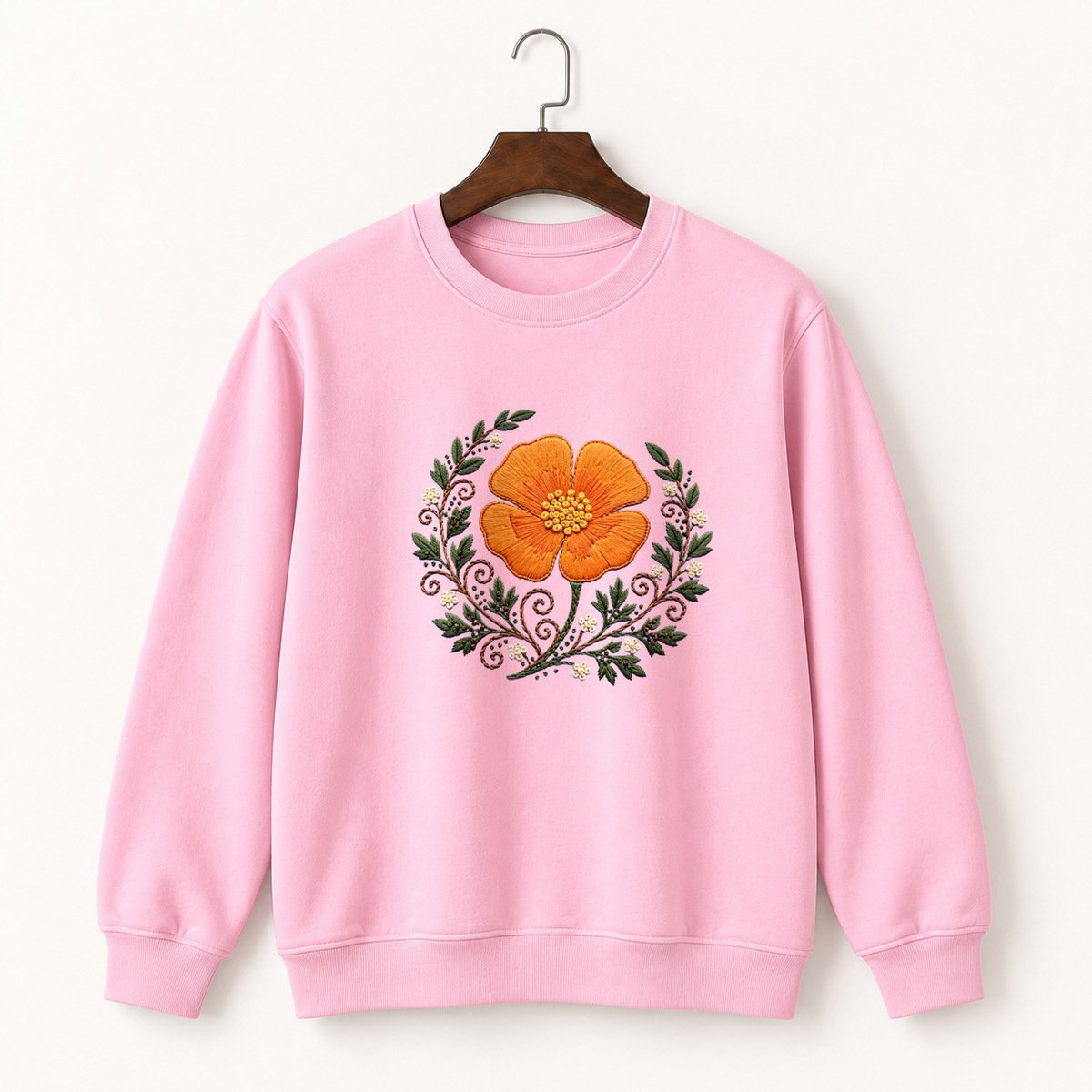 California Poppy Crewneck Sweatshirt 4