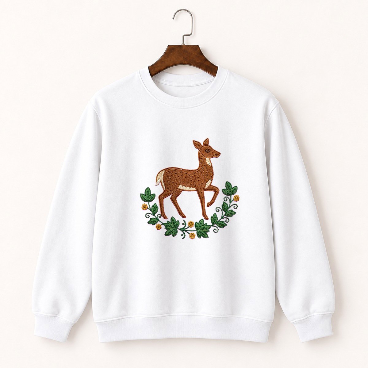 White-Tailed Deer Crewneck Sweatshirt 5