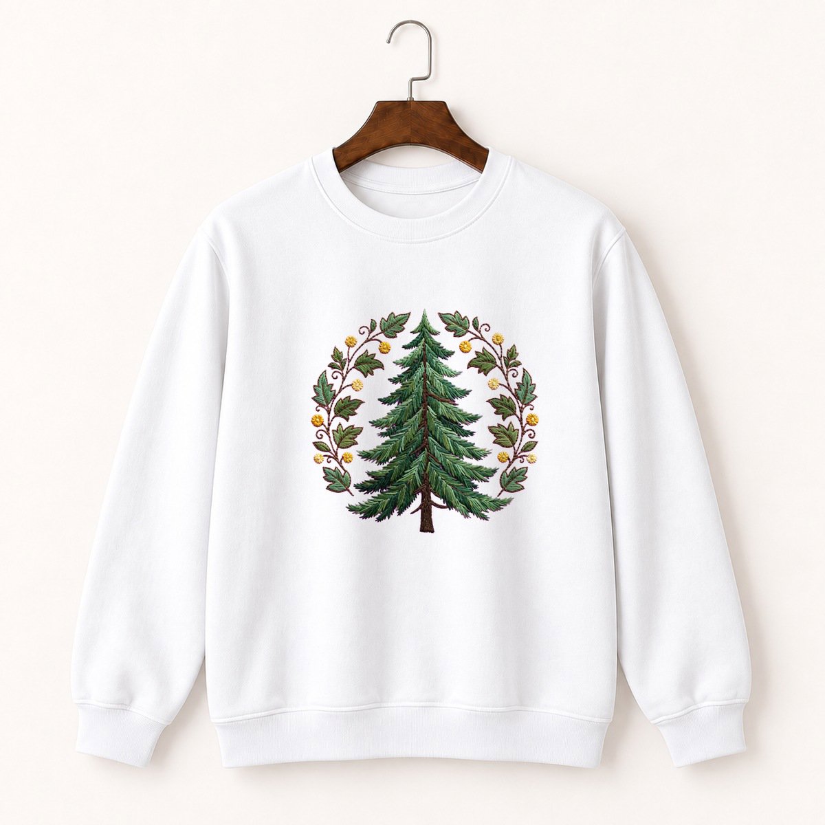 Douglas Fir Tree Crewneck Sweatshirt 5