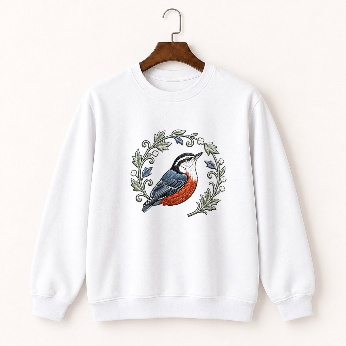 Red-Breasted Nuthatch Crewneck Sweatshirt 5