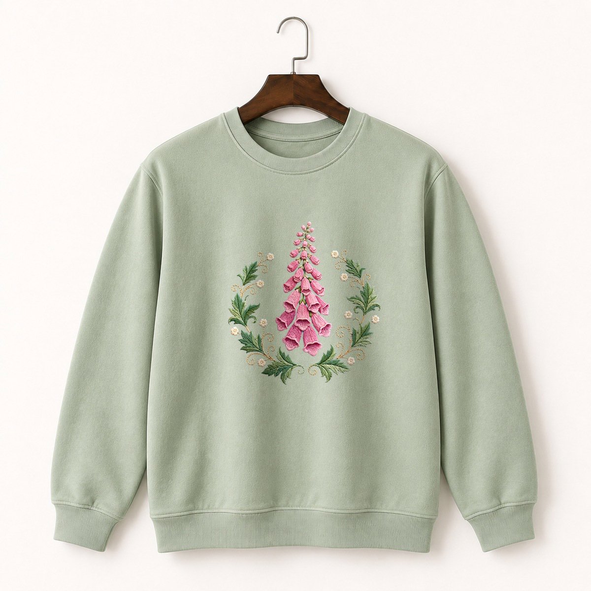 Foxglove Flower Crewneck Sweatshirt 2