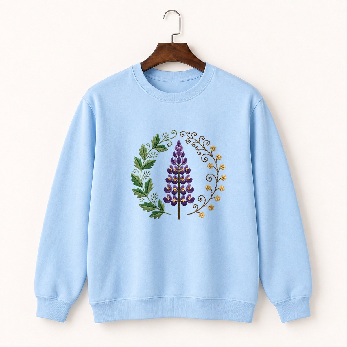 Wild Lupine Crewneck Sweatshirt 1