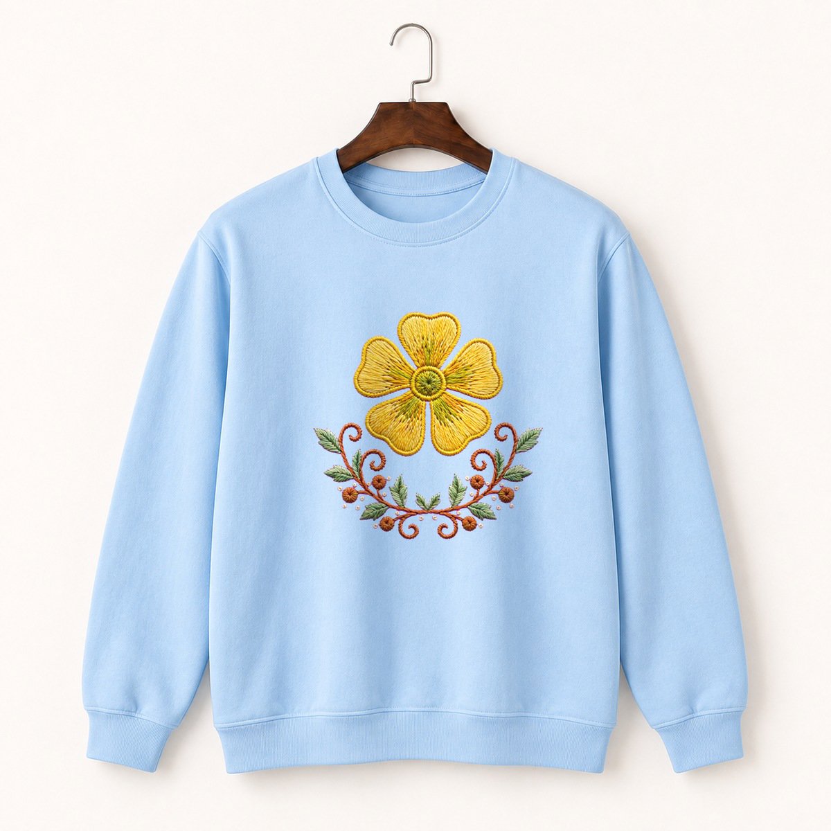 Buttercup Flower Crewneck Sweatshirt 1