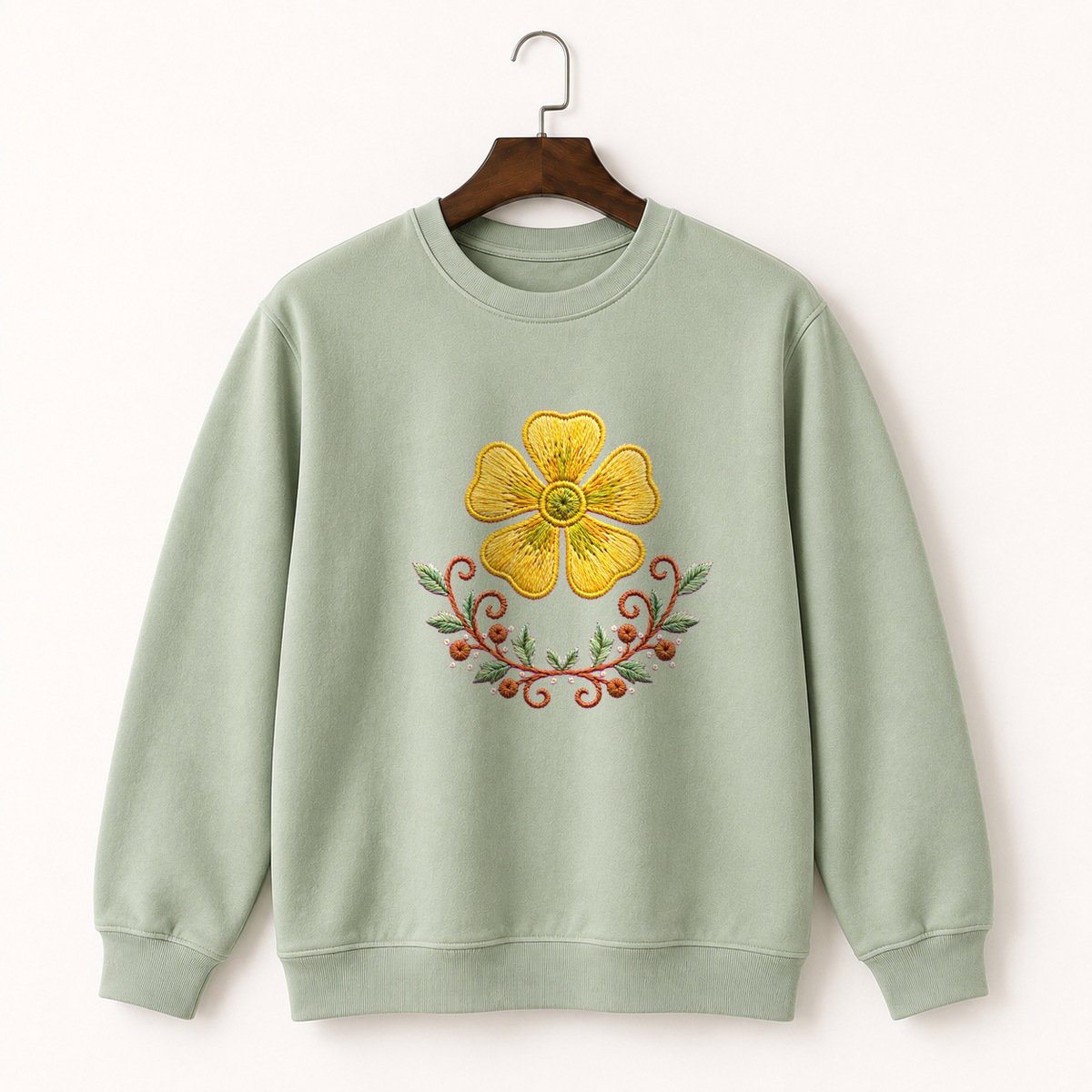 Buttercup Flower Crewneck Sweatshirt 2