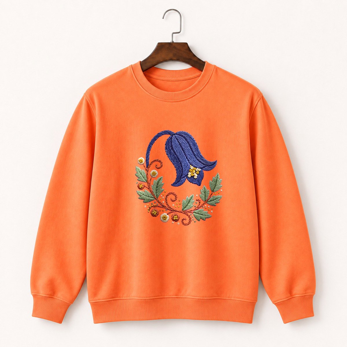 Bluebell Flower Crewneck Sweatshirt 3