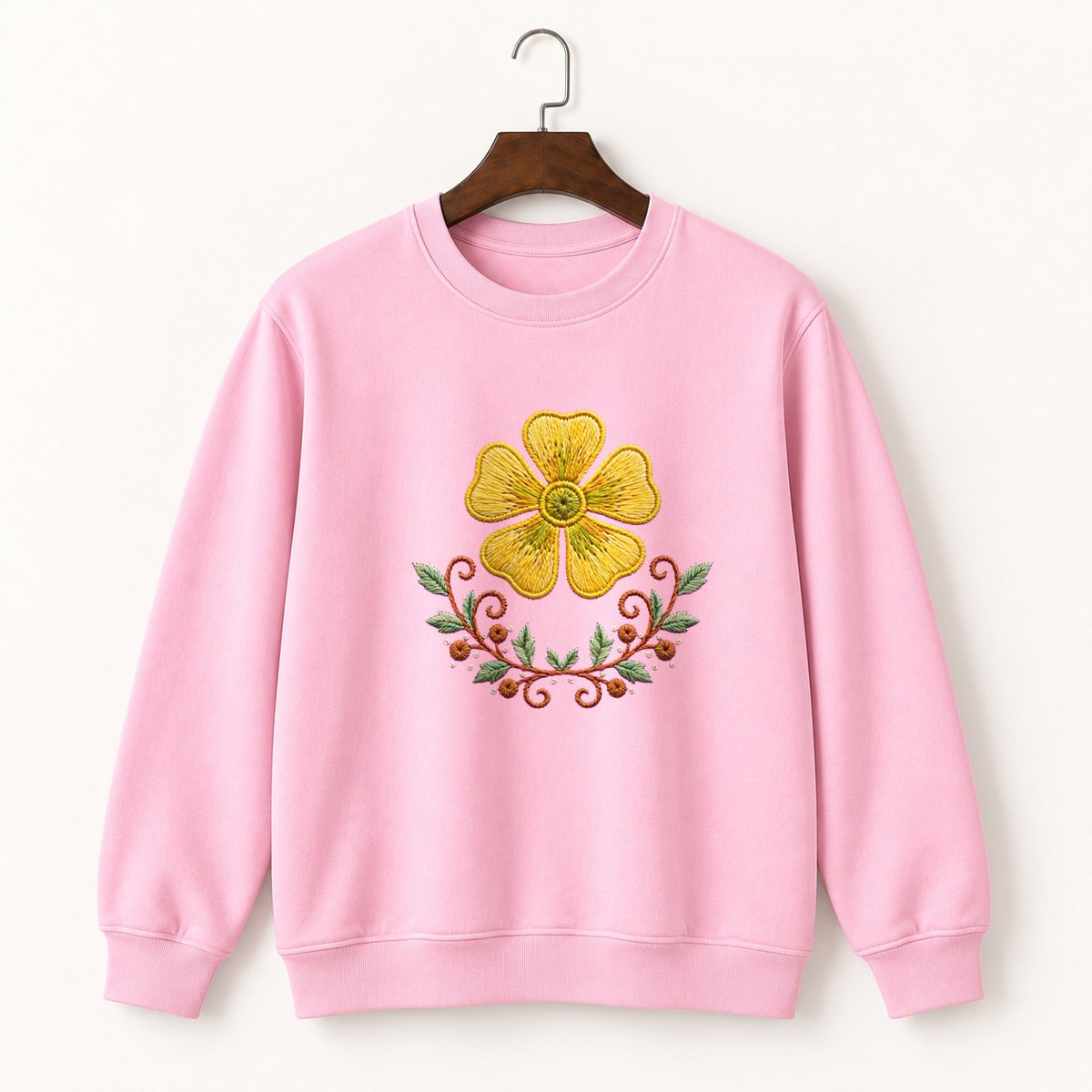 Buttercup Flower Crewneck Sweatshirt 4
