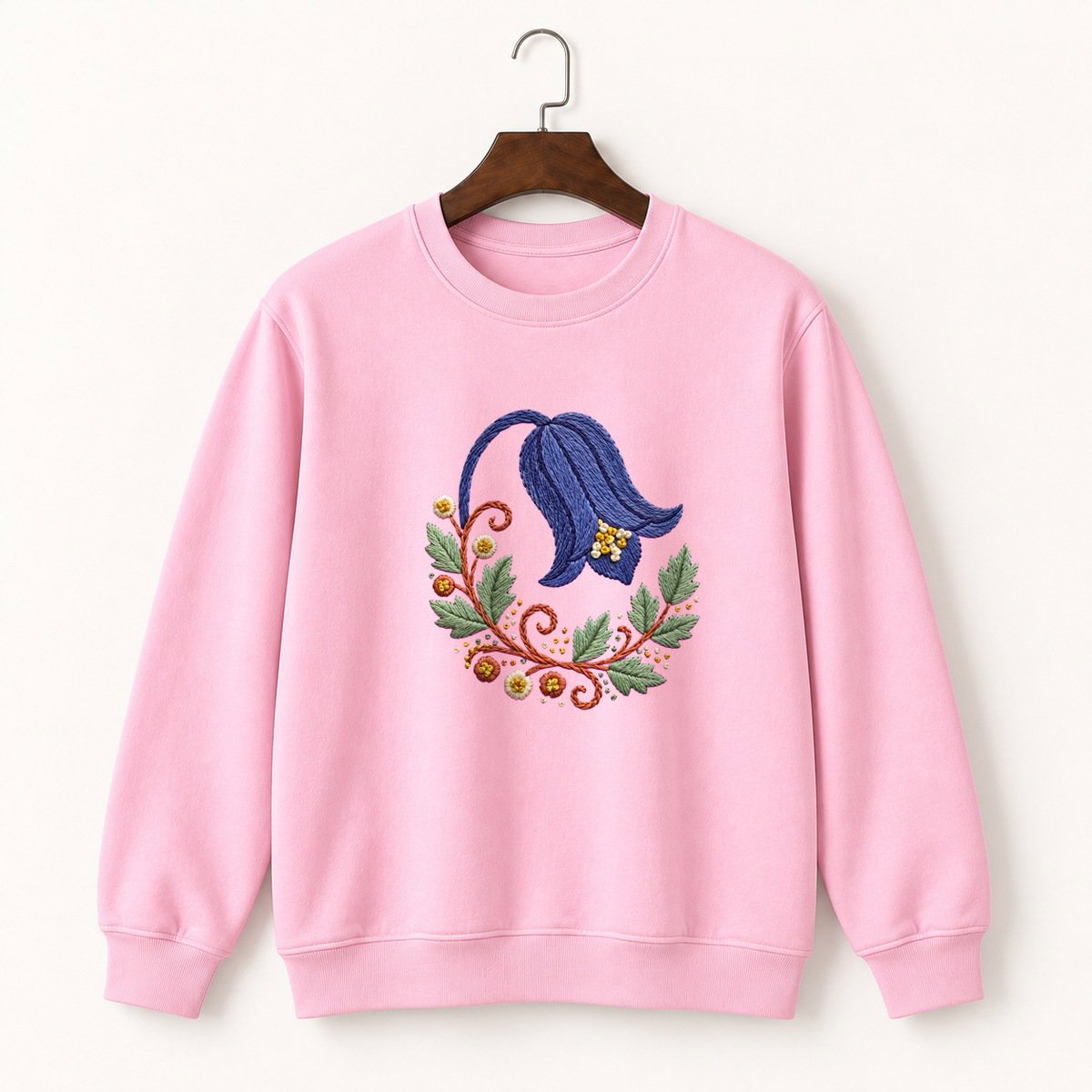 Bluebell Flower Crewneck Sweatshirt 4