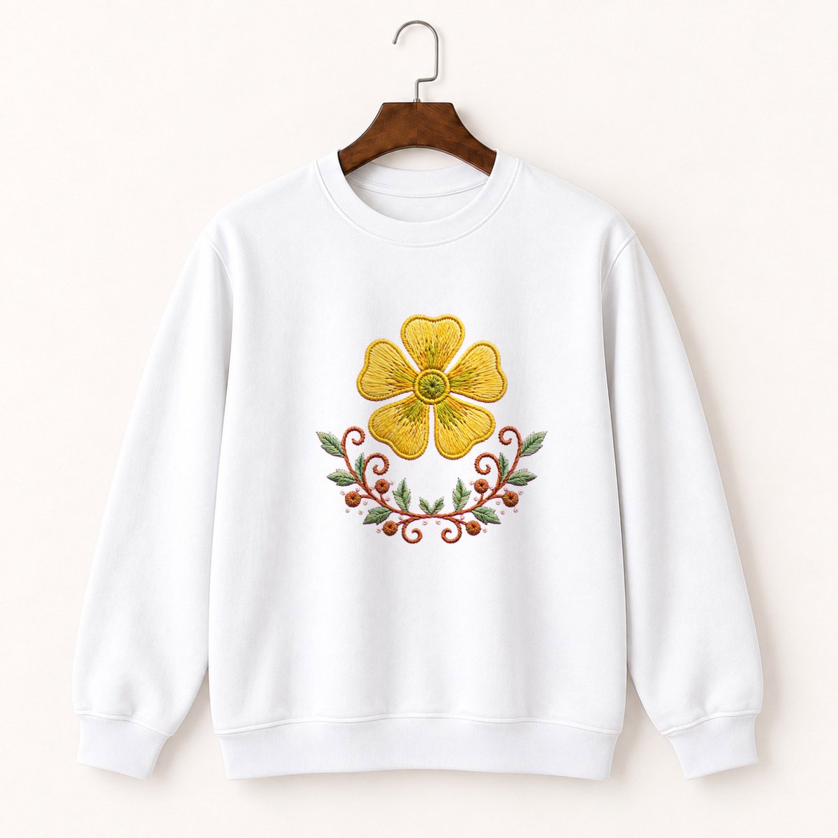 Buttercup Flower Crewneck Sweatshirt 5