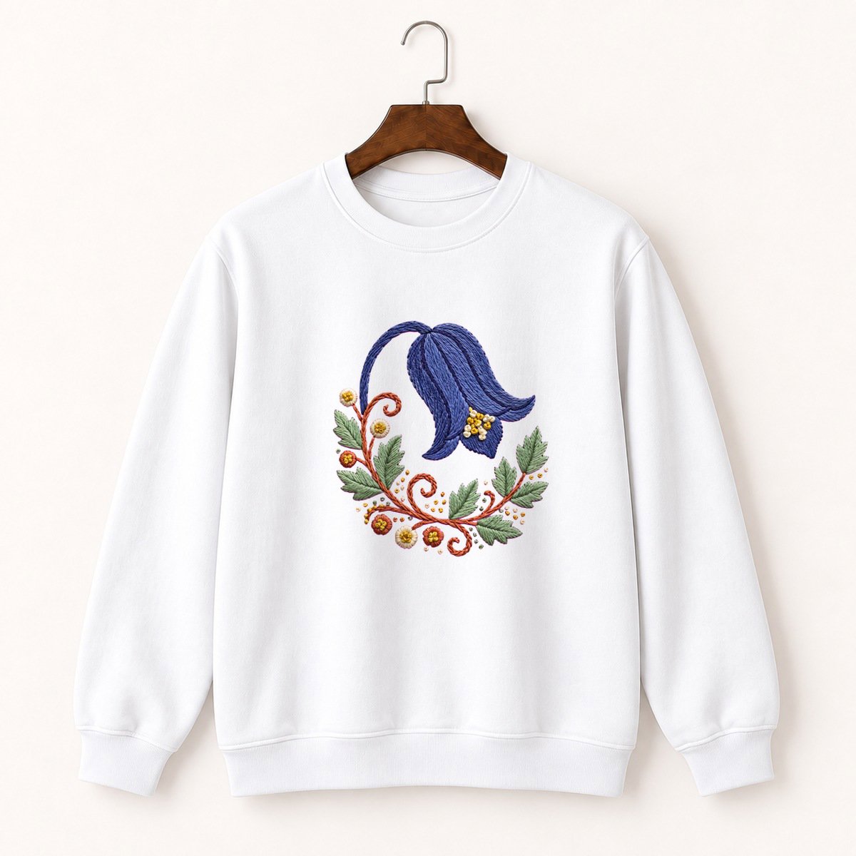 Bluebell Flower Crewneck Sweatshirt 5