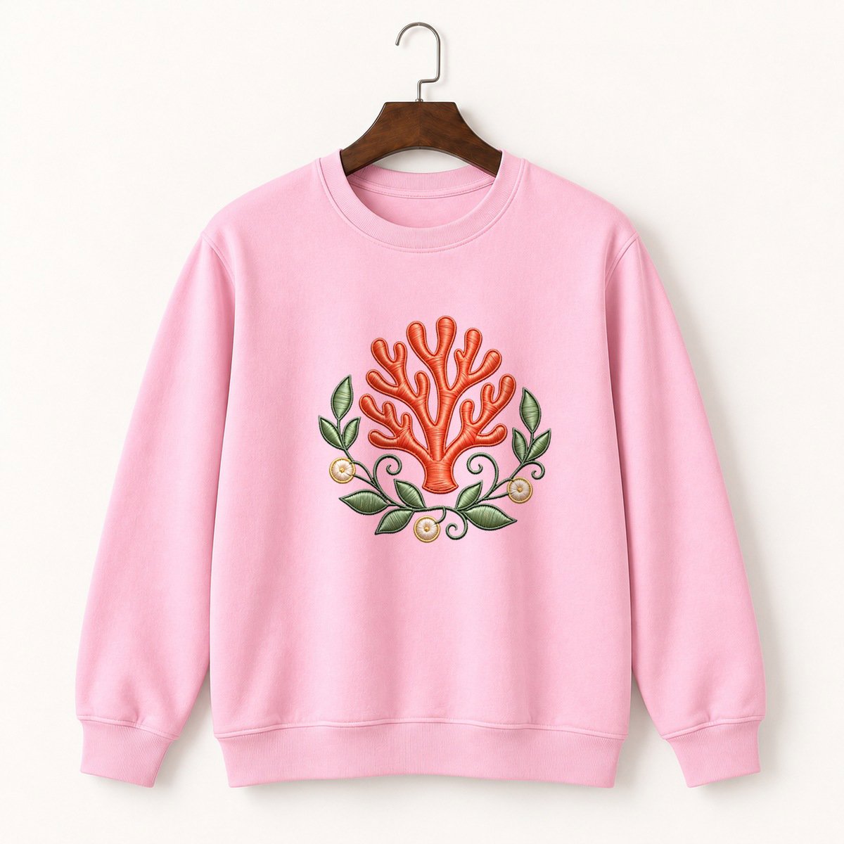 Coral Mushroom Crewneck Sweatshirt 4