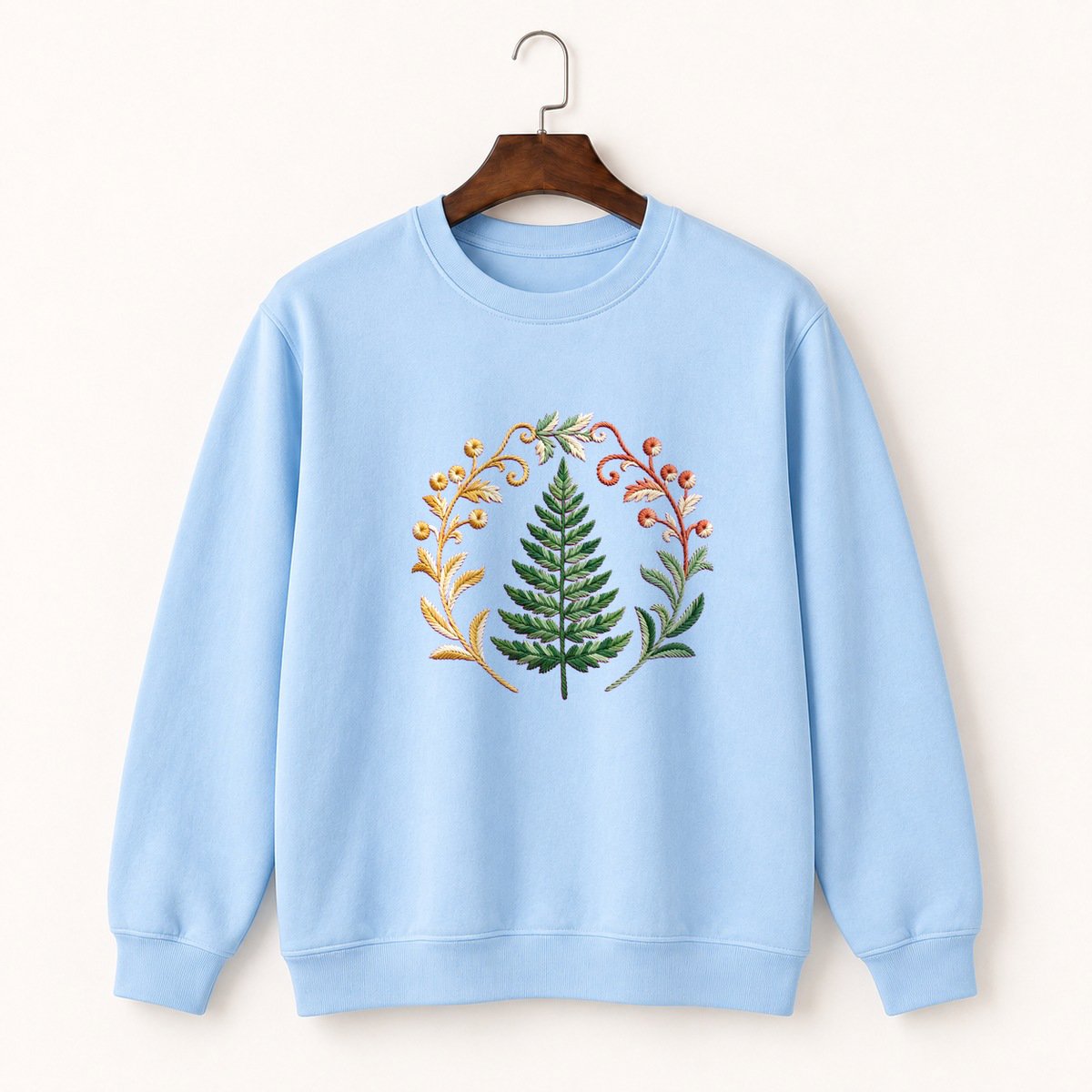Fern Frond Crewneck Sweatshirt 1