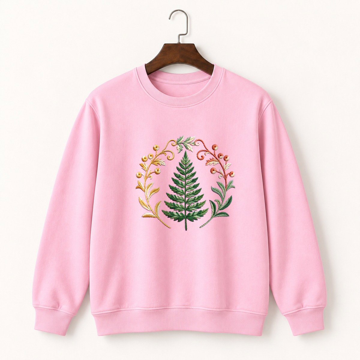 Fern Frond Crewneck Sweatshirt 4