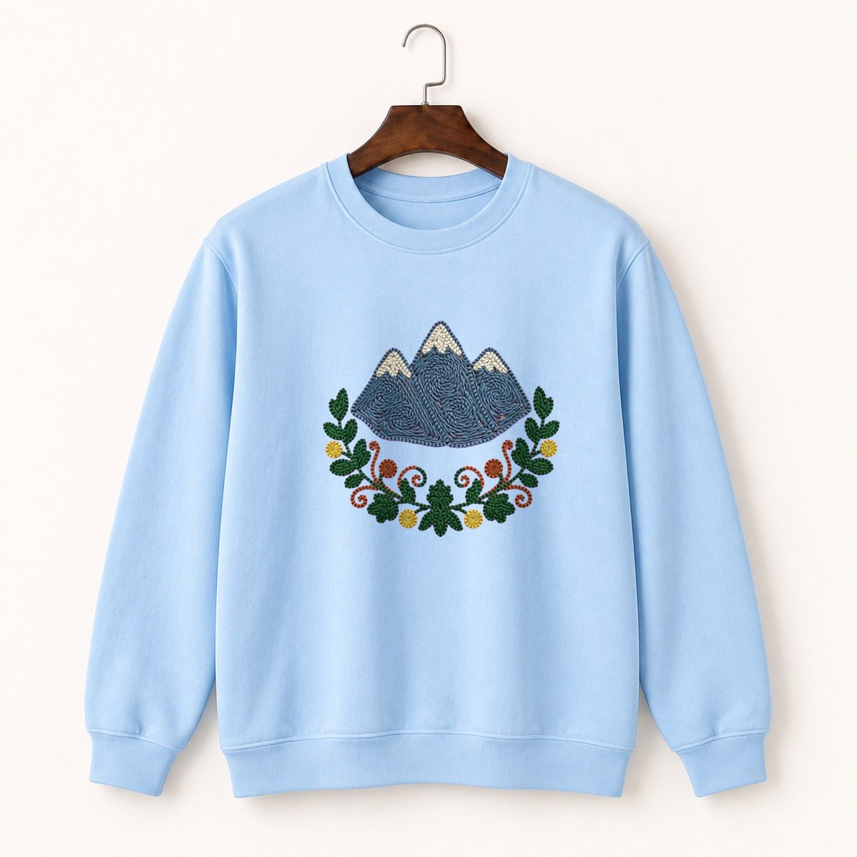Olympic Mountains Crewneck Sweatshirt 1