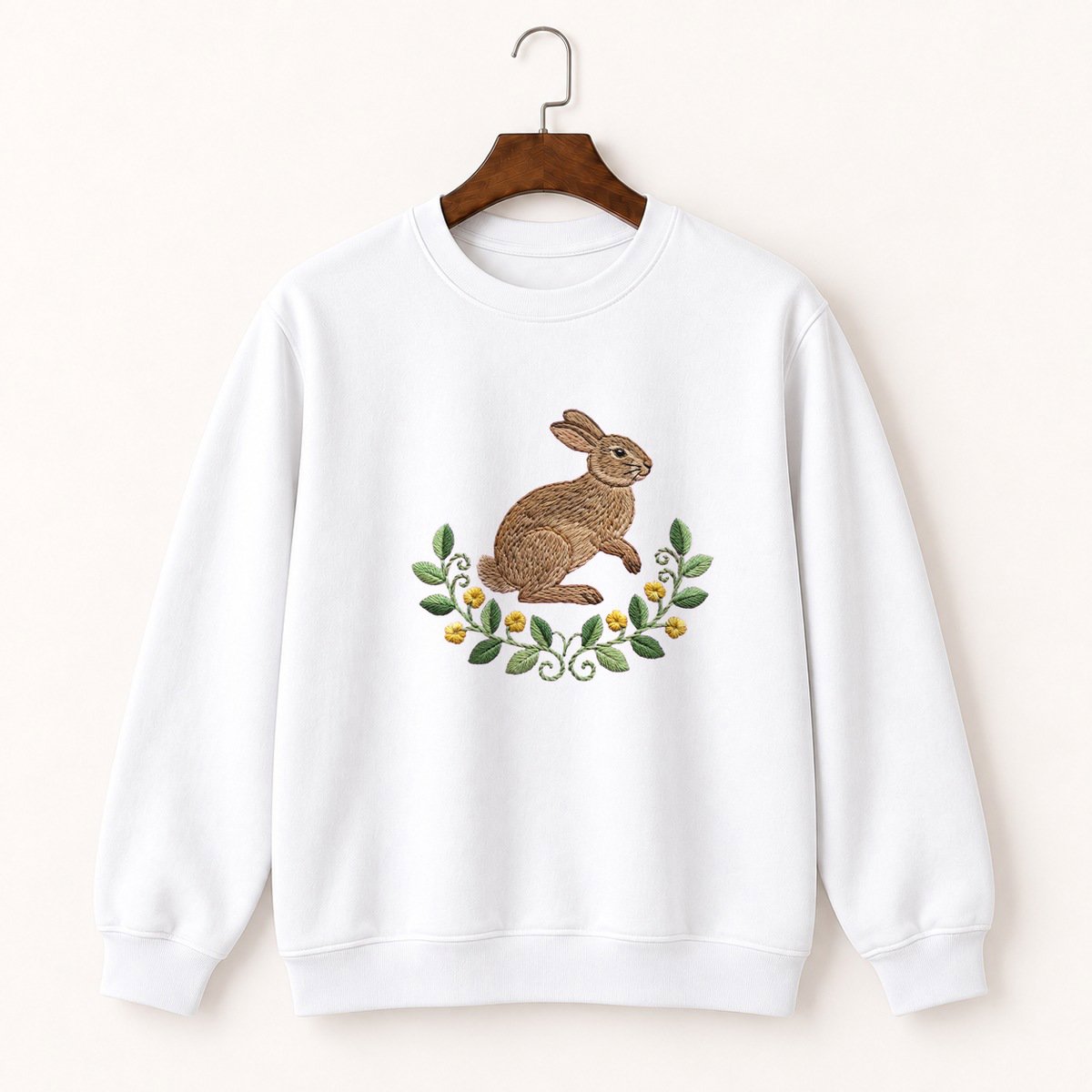 Eastern Cottontail Rabbit Crewneck Sweatshirt 5