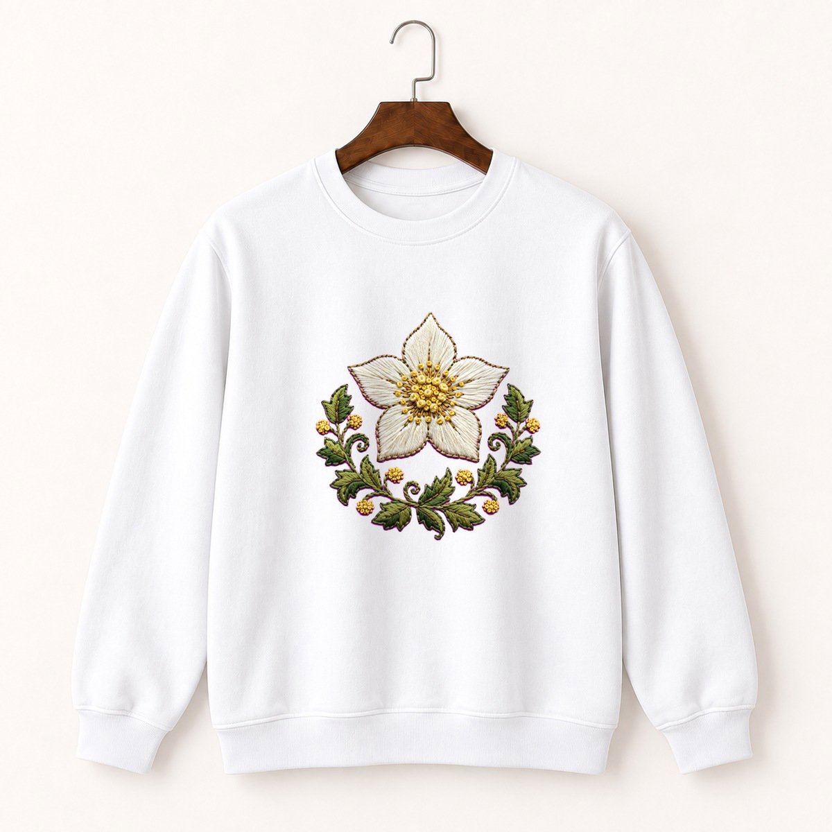 Edelweiss Flower Crewneck Sweatshirt 5