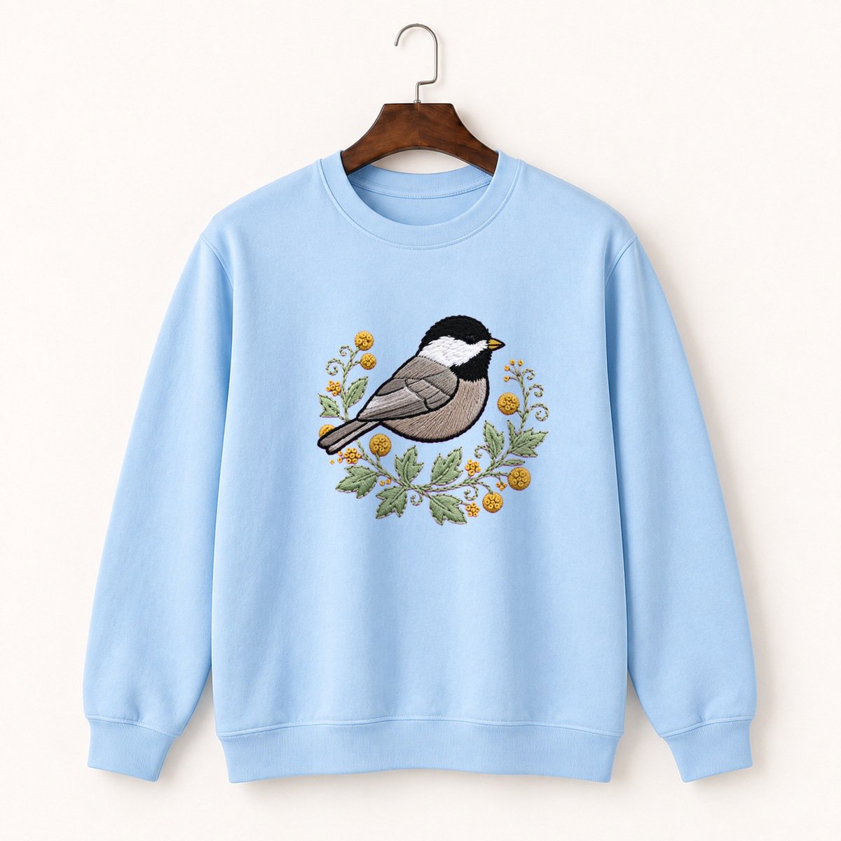Black-Capped Chickadee Crewneck Sweatshirt 1