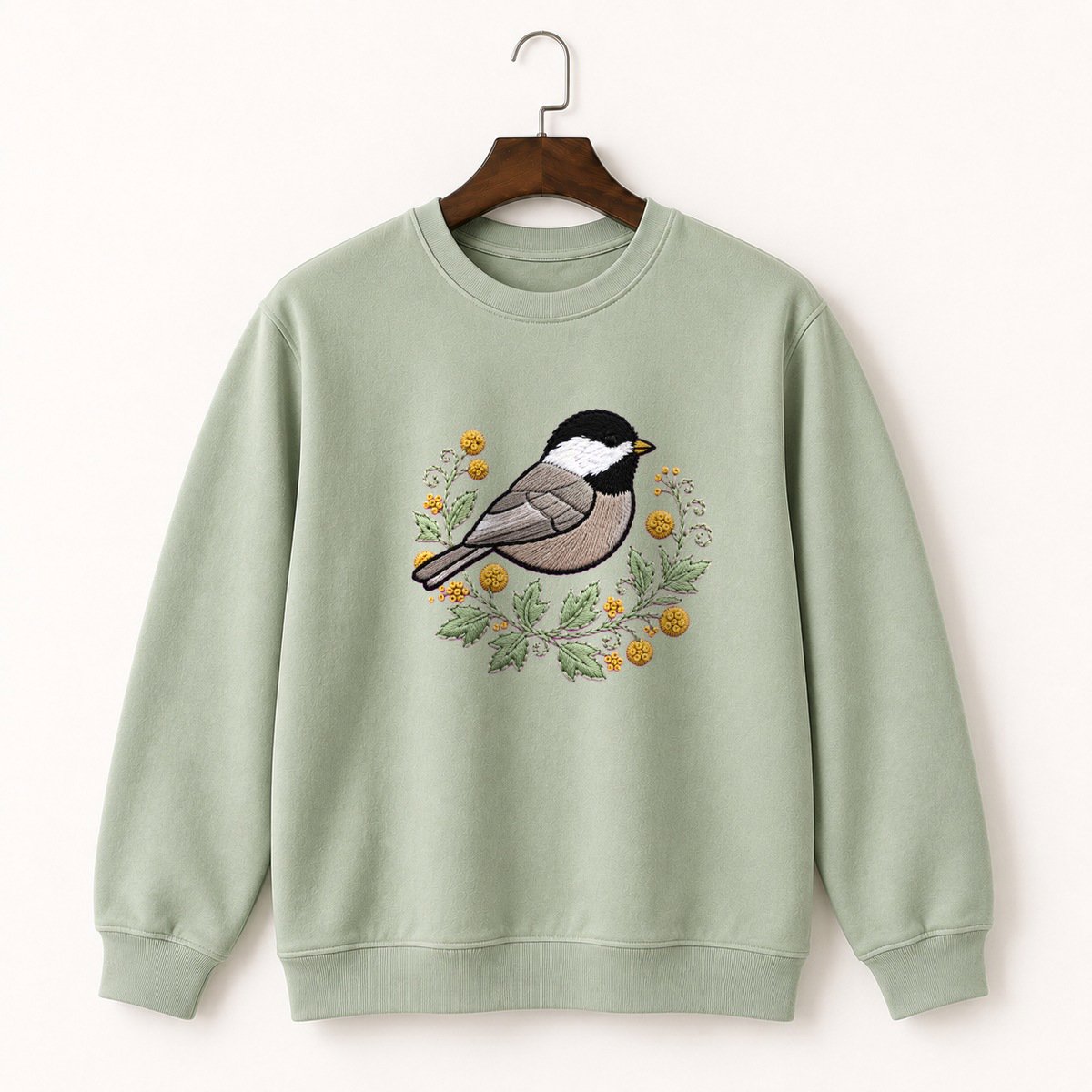 Black-Capped Chickadee Crewneck Sweatshirt 2