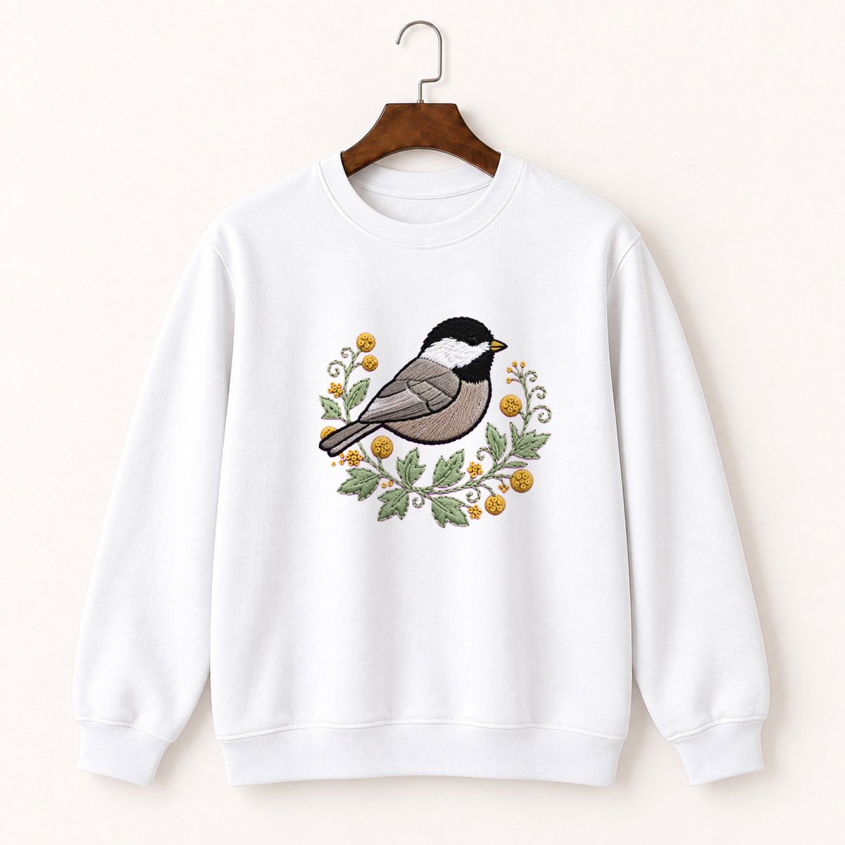 Black-Capped Chickadee Crewneck Sweatshirt 5