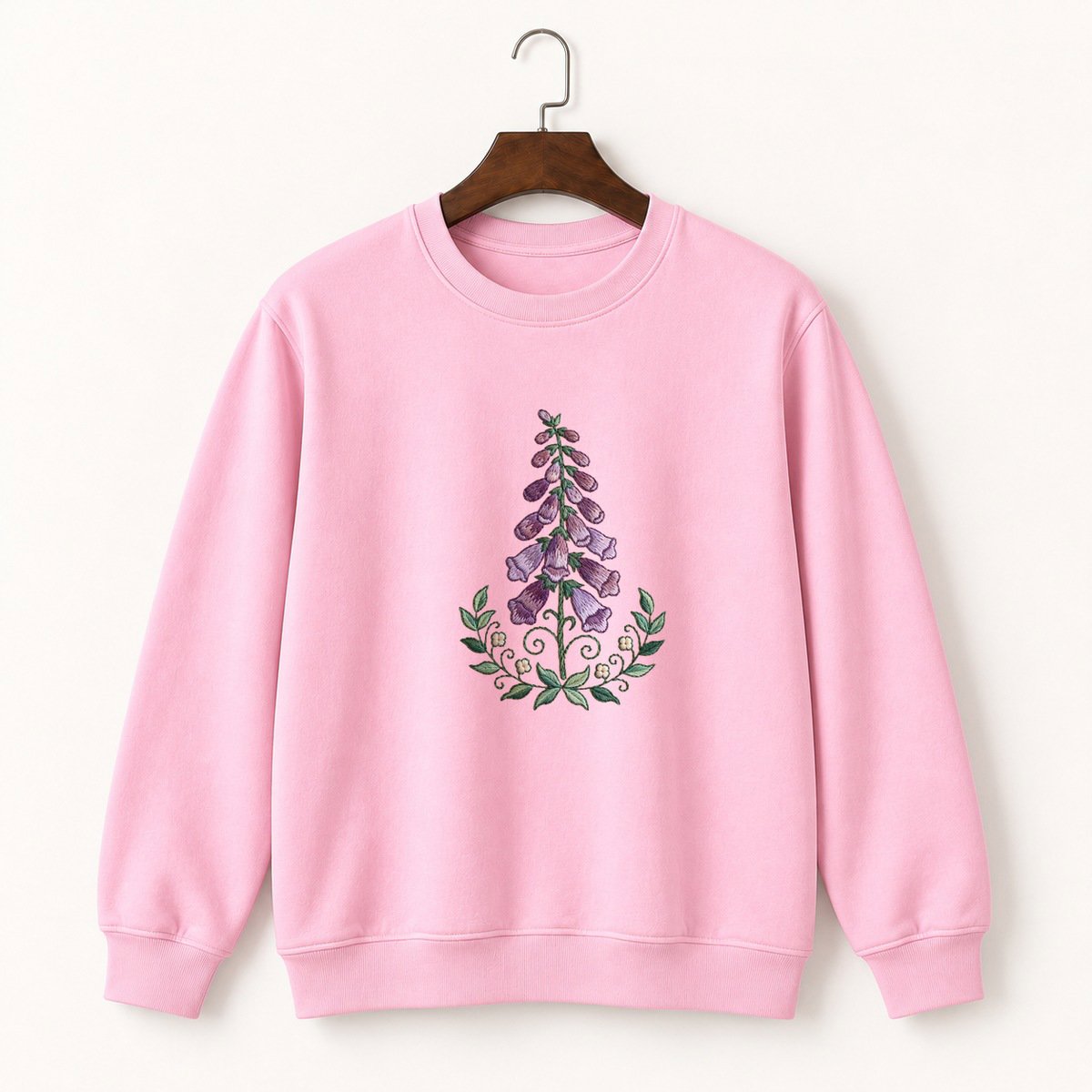 Foxglove Flower Crewneck Sweatshirt 4