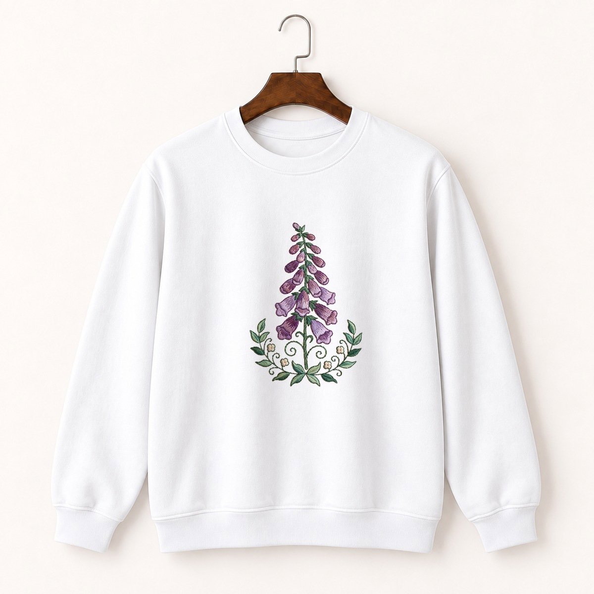 Foxglove Flower Crewneck Sweatshirt 5