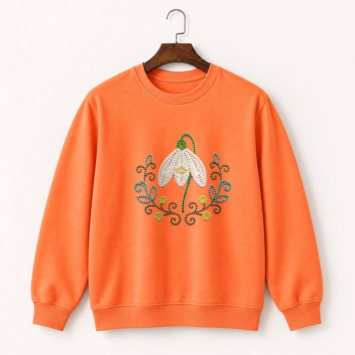 Snowdrop Flower Crewneck Sweatshirt 3