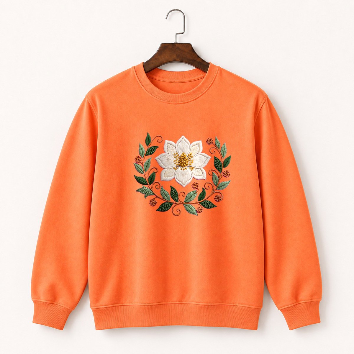 Magnolia Flower Crewneck Sweatshirt 3