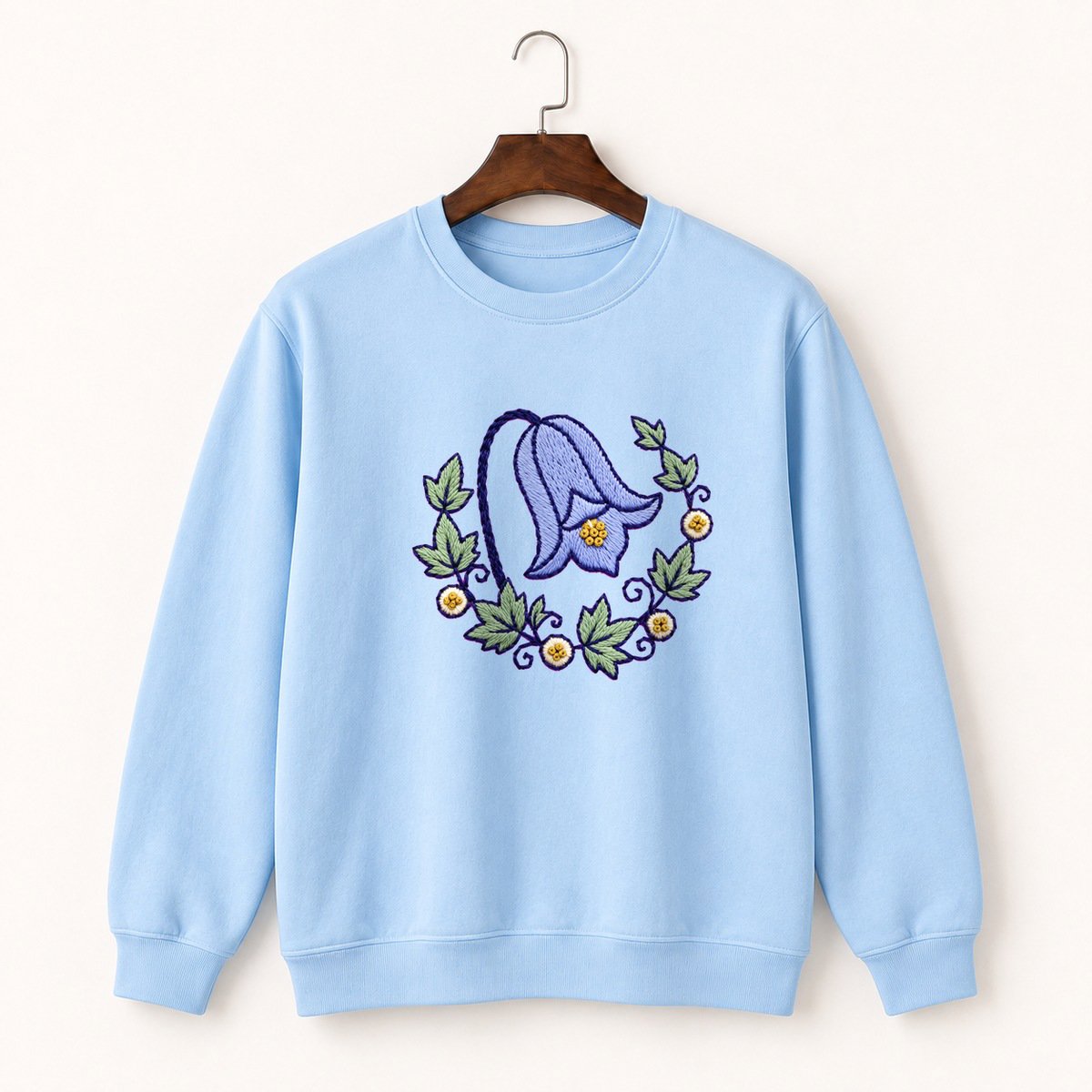 Harebell Flower Crewneck Sweatshirt 1