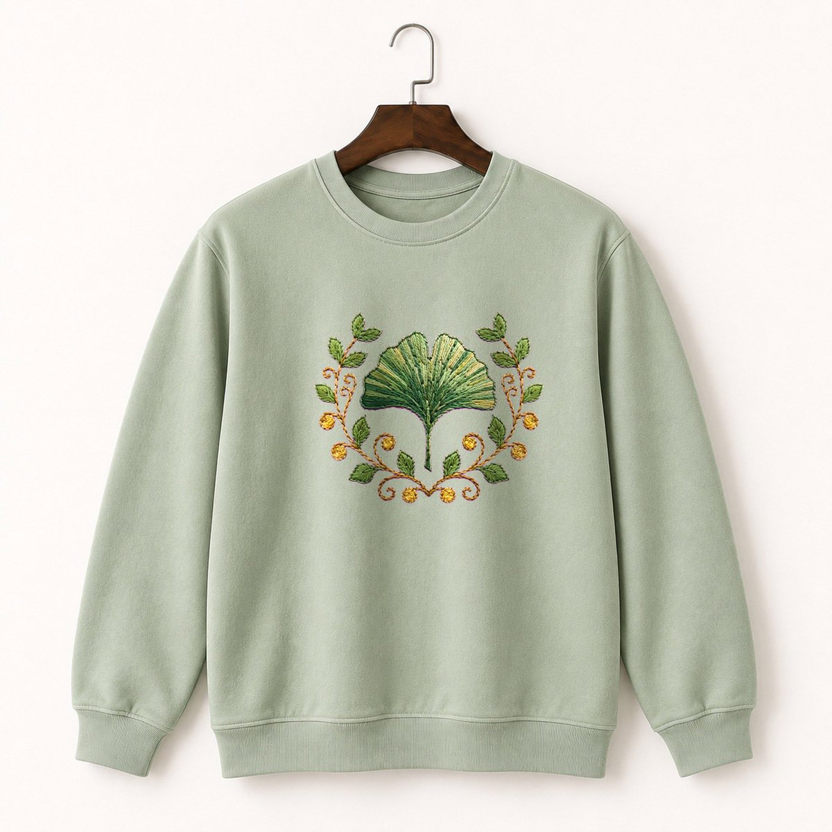 Ginkgo Leaf Crewneck Sweatshirt 2