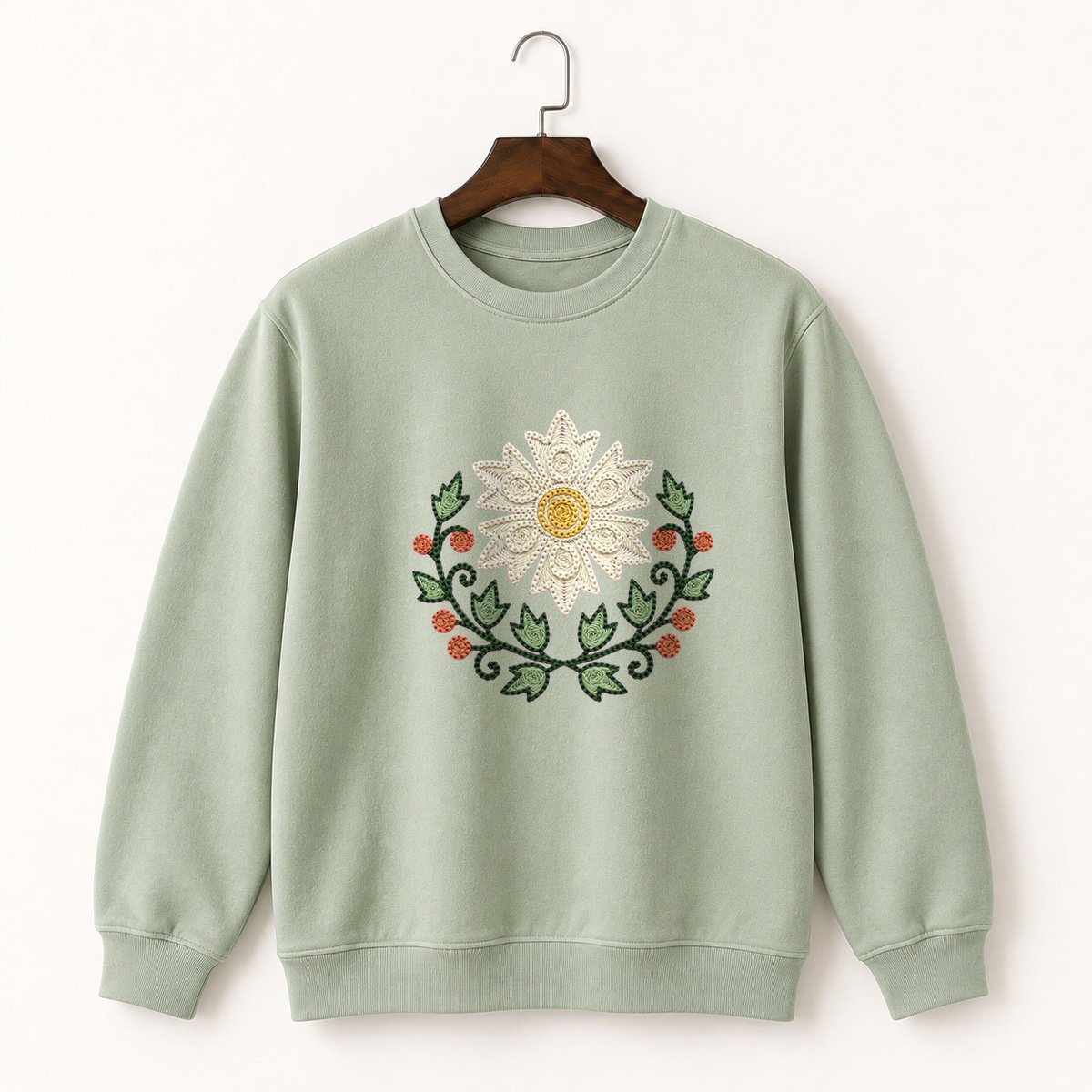 Edelweiss Flower Crewneck Sweatshirt 2