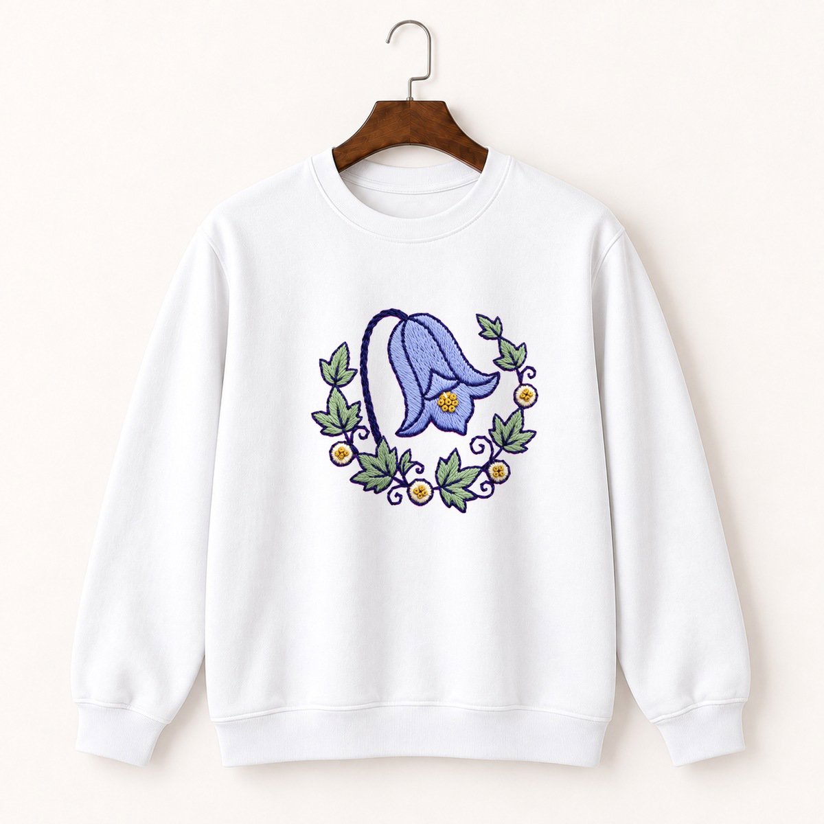 Harebell Flower Crewneck Sweatshirt 5