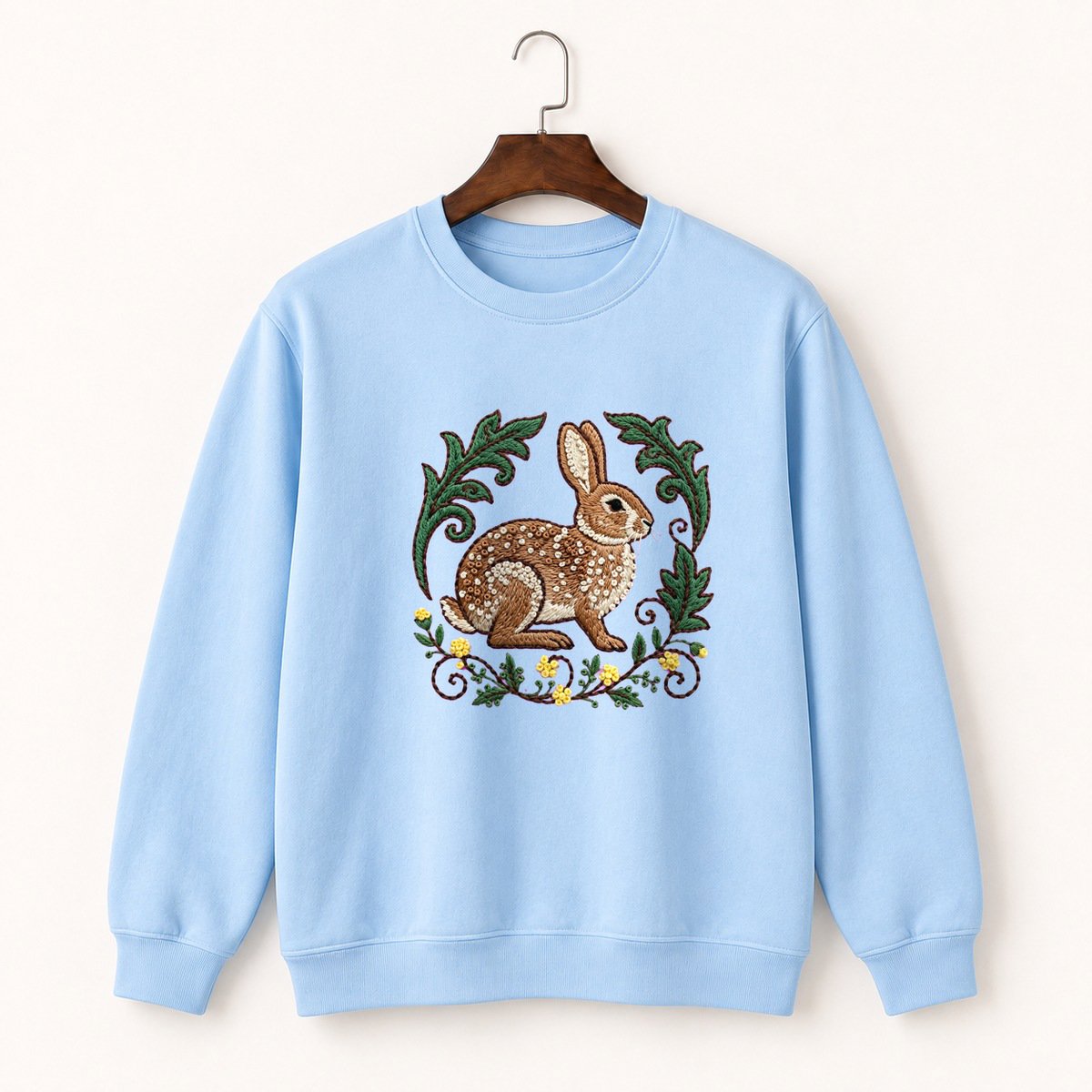 Eastern Cottontail Rabbit Crewneck Sweatshirt 1