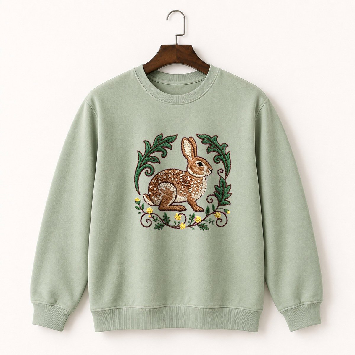 Eastern Cottontail Rabbit Crewneck Sweatshirt 2